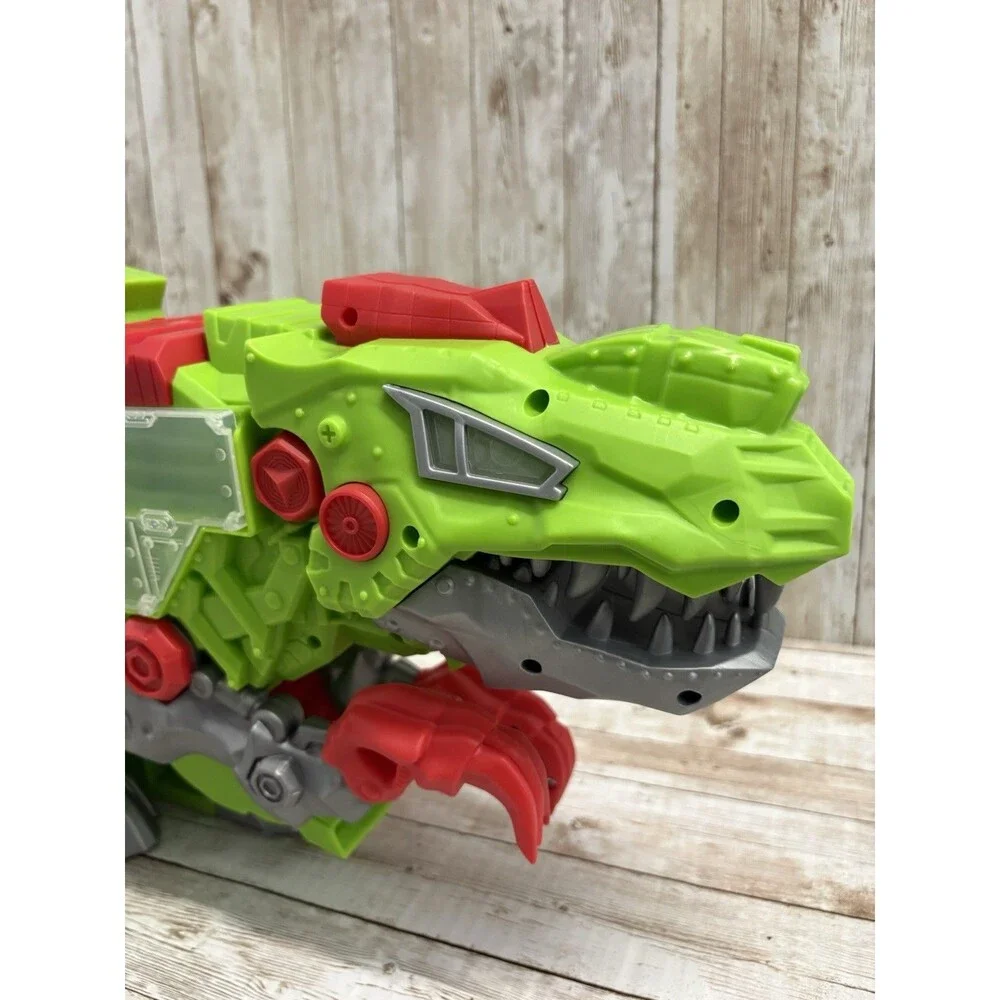 Kid Connection Dinosaur T-Rex Transporter Toy Car Carrier With Lights & Sound
